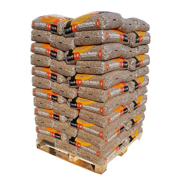 🔥 Pallet di pellet di legno Crepito – 72 sacchi – 1050 kg – certificato ENplus A1