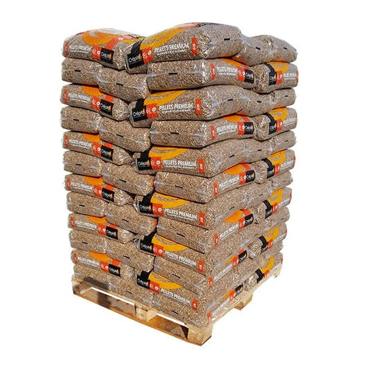 🔥 Pallet di pellet di legno Crepito – 72 sacchi – 1050 kg – certificato ENplus A1