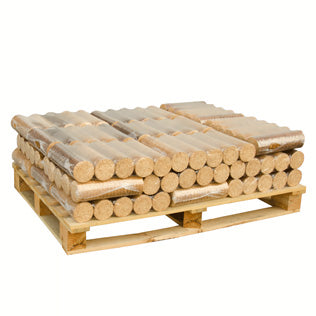 🔥Tronchi densificati – Confezione da 96 – 960 kg – Legno riciclato compresso